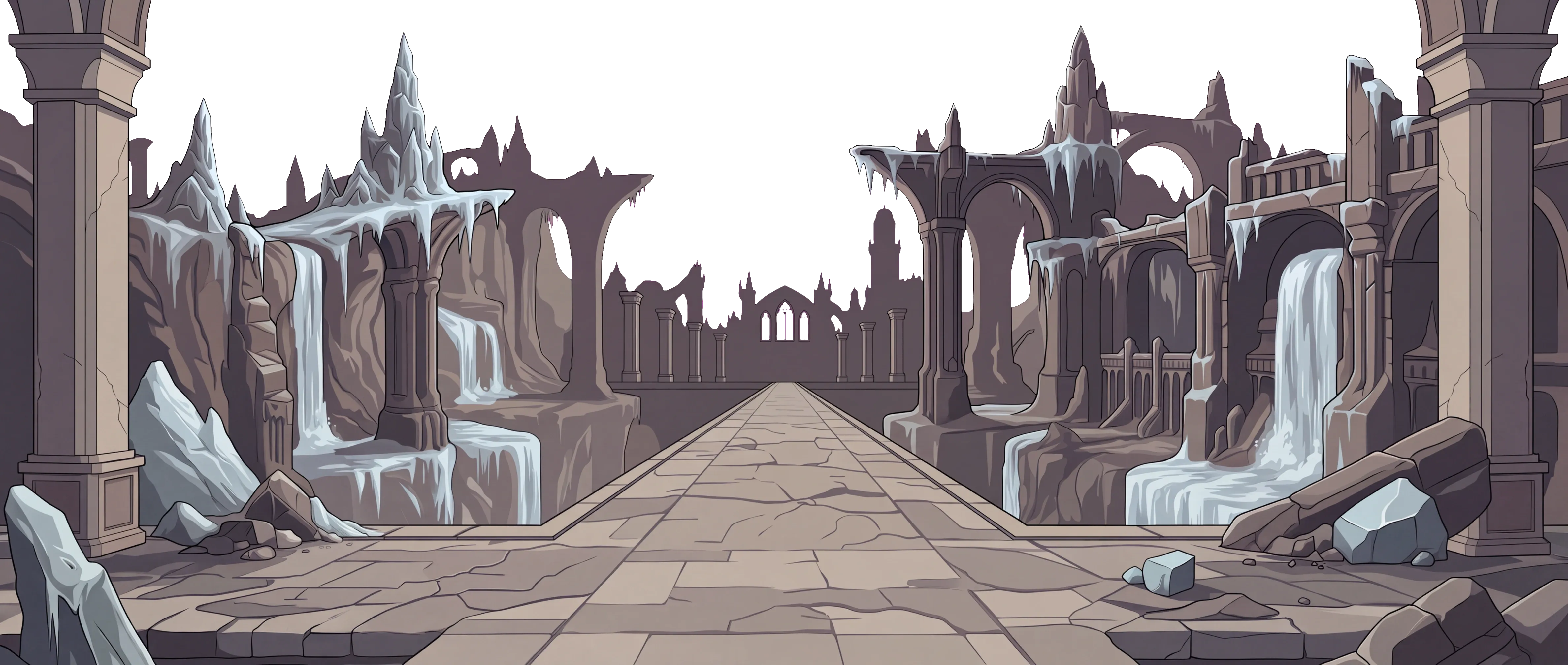 Frozen Causeway, a landscape in the Drifts