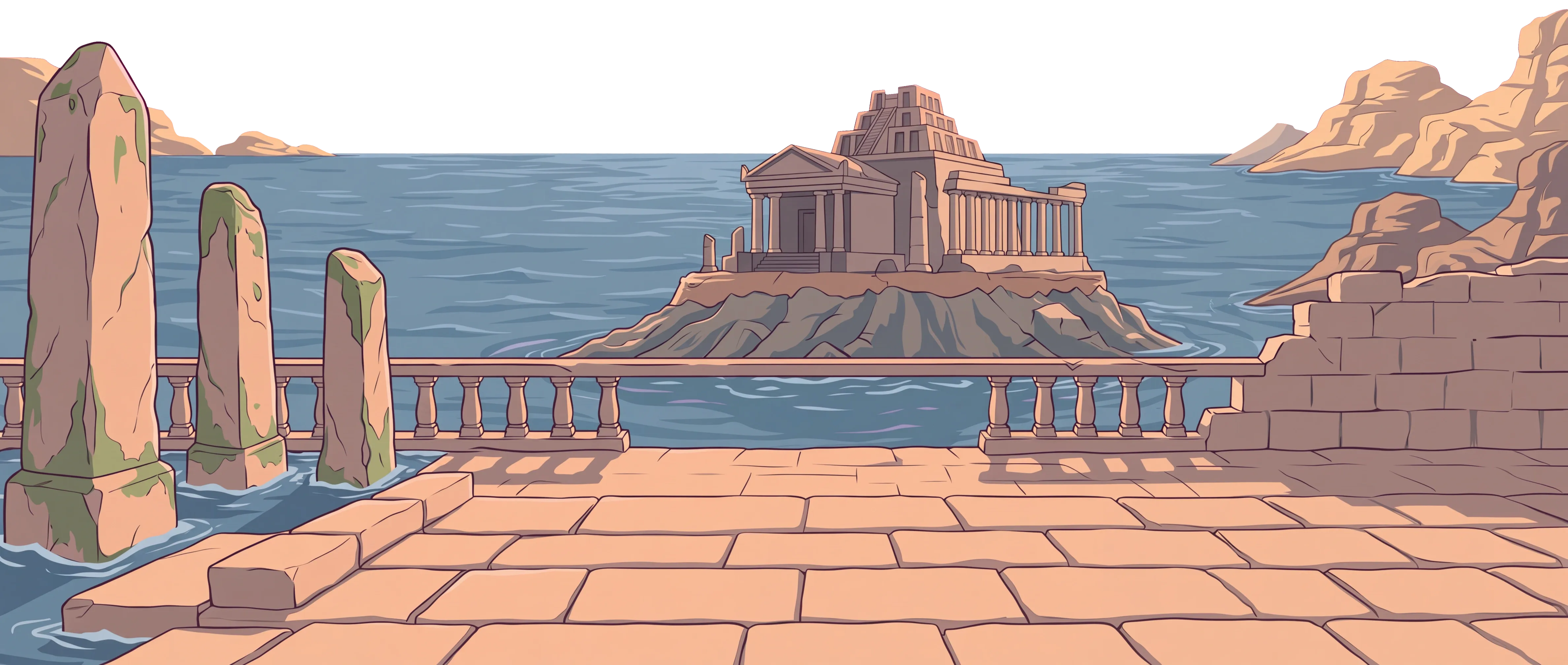 Temple Isles, a landscape in the Reach